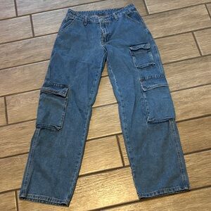 Men's Blue Cargo Pants